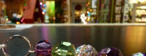 Beads on table at Viroqua Public Market