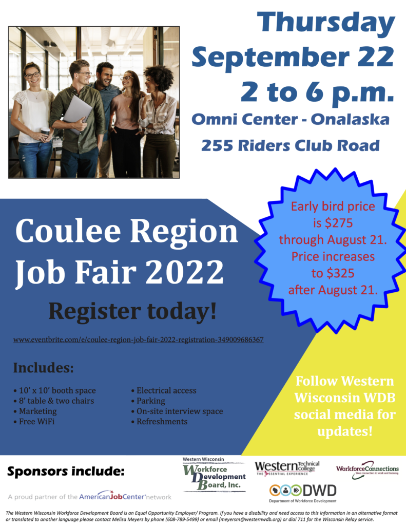 Coulee Region Job Fair 2022 Viroqua, WI